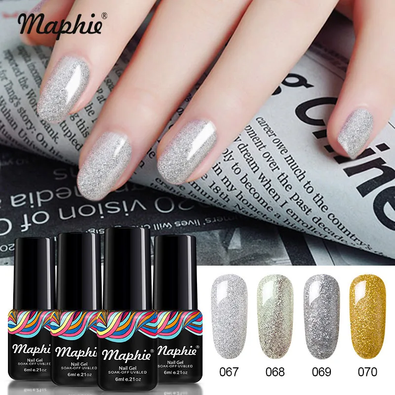 13 Maphie 4 шт./лот набор гель-лаков для ногтей DIY Дизайн ногтей розовый цвет УФ-гель для ногтей наборы Полупостоянный светодиодный Гель-лак для ногтей эмаль 6 мл - Цвет: 13