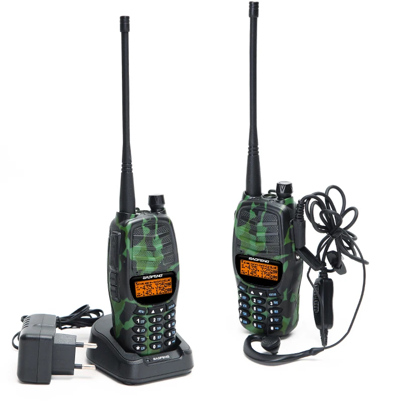 Портативная рация 10 Вт/4 Вт/1 Вт двойной PTT VHF/UHF|Рации| |