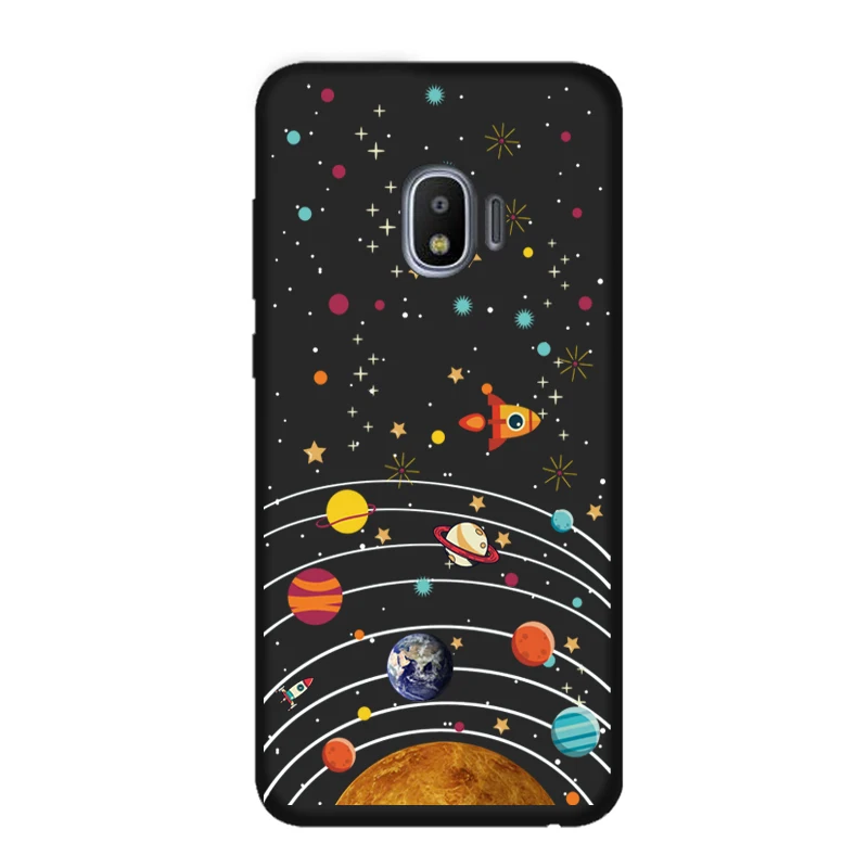 XQ 4 black case Чехол для samsung galaxy A8 A6 плюс J2 pro A3 A5 A7 J3 J5 J7 ЕС Космос Вселенная планета мягкий чехол для мобильного телефона - Цвет: XQ 4 black case