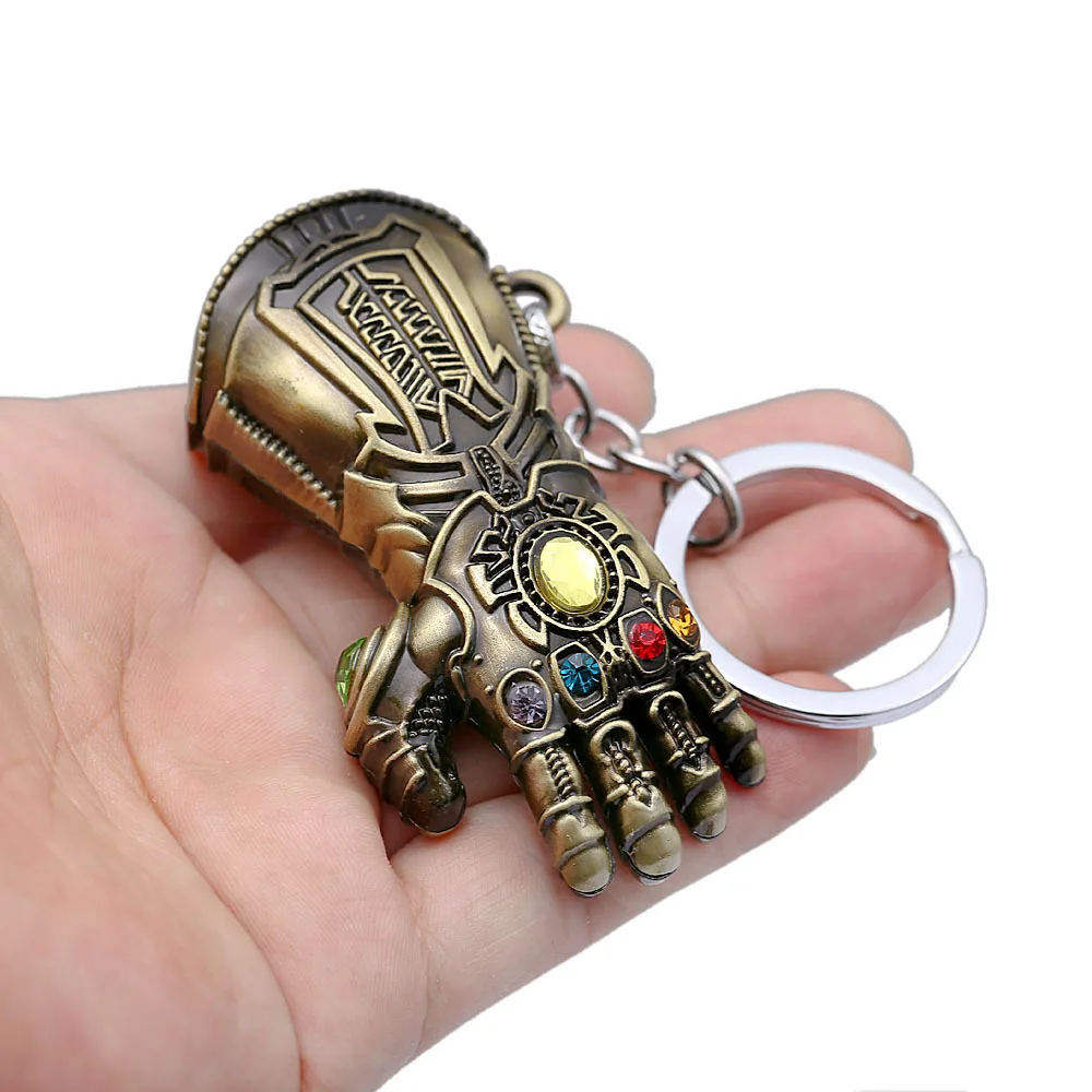 Новое кино подарки ювелирные изделия Thanos перчатка бесконечности Gauntlet брелок