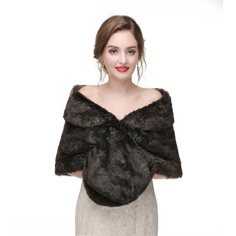 Женское свадебное пальто Forevergracedress элегантное мягкое болеро из искусственного