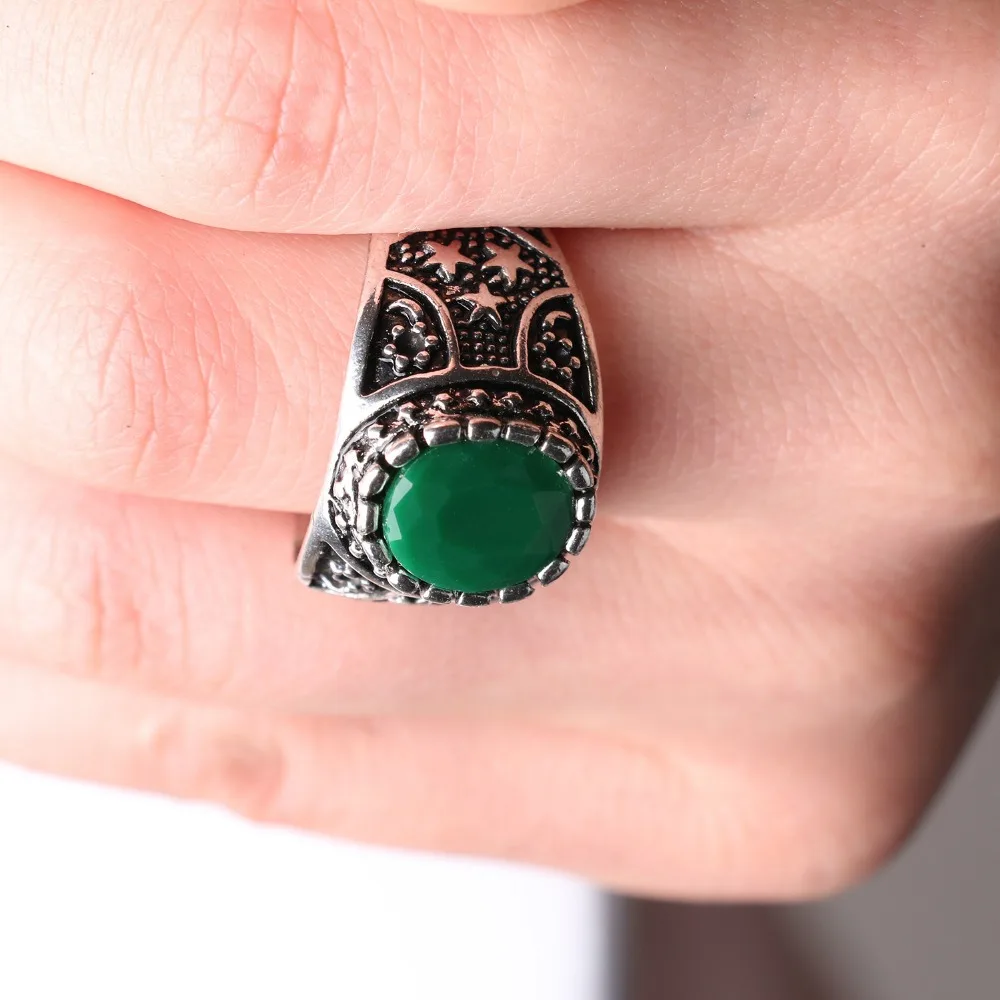 Кольца в ретро стиле для мужчин и женщин кольца из нержавеющей стали с круглой