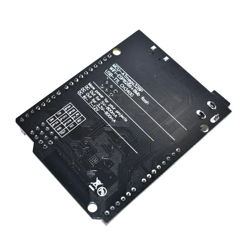 UNO R3 + WiFi ATmega328P ESP8266 (память 32 Мб) Φ CH340G для Arduino Uno NodeMCU WeMos Новое поступление |
