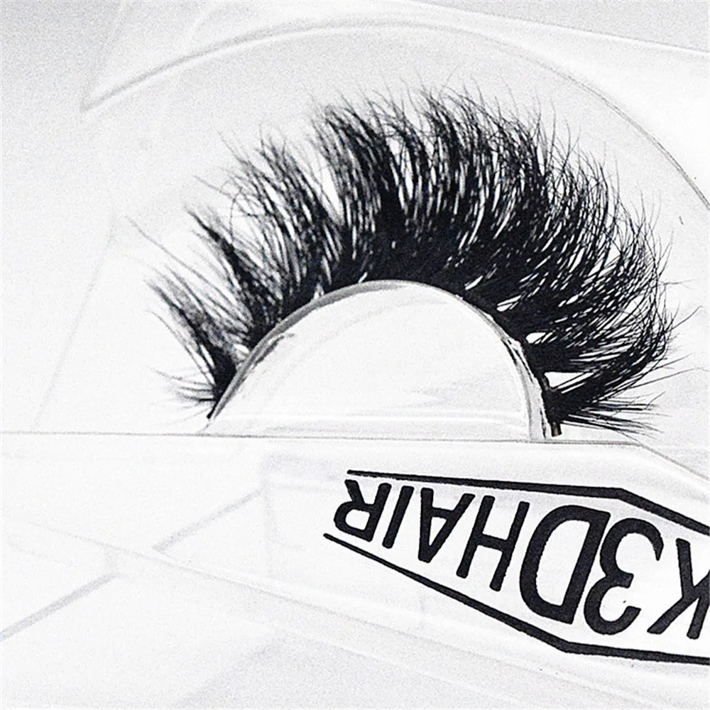 3D Mink False Eyelashes 100% Hair Hand-made Curling Crisscross Thick Natural Long Messy Beauty Make-up Tools DM19 | Красота и