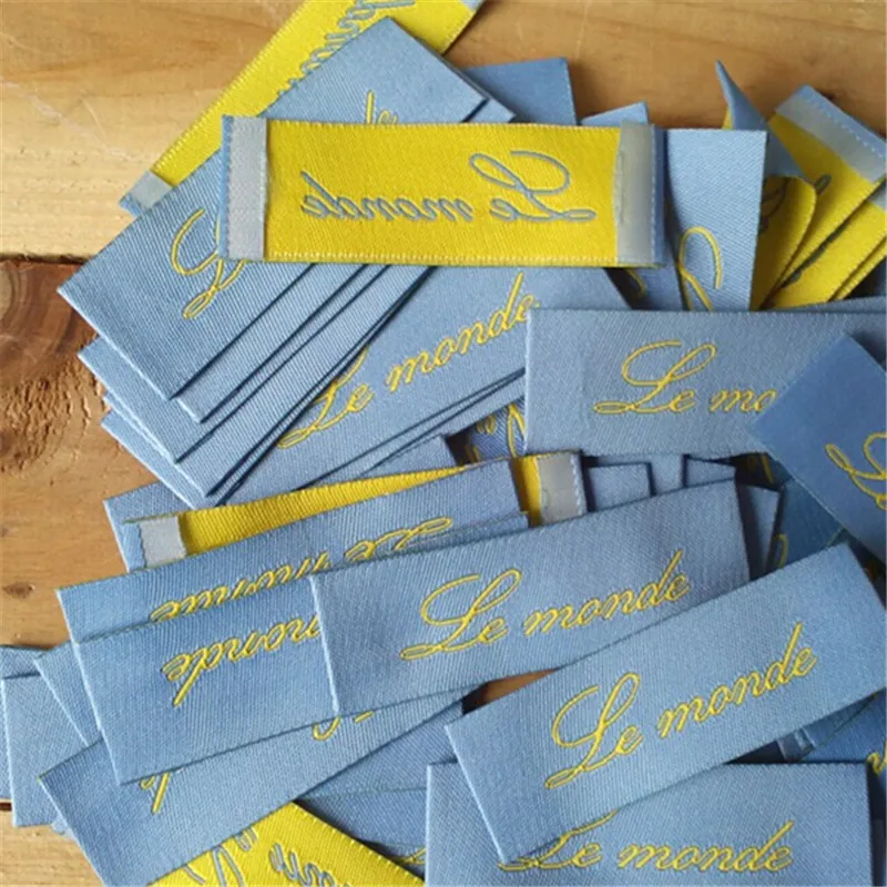 1000 шт пользовательские Дамасские тканевые этикетки для