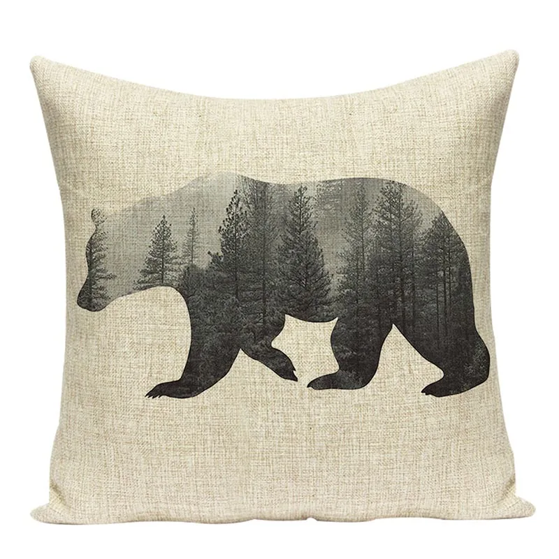 Geometric Pillow Case Cotton Linen Art Decorative Cushion Covers Animals Chair Cushions Sofa Throw Cases Home Decor Gift | Дом и сад