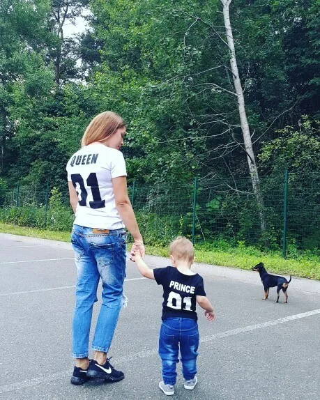 Одинаковая футболка из хлопка, футболка с надписью «King 07», «queen 07», «Prince», «Prin» для новорожденных, футболка с короткими рукавами и круглым вырезом для отдыха