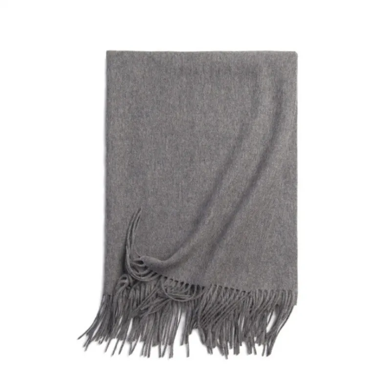 HZLLHZ 2018 new colors women men lambwool scarf 100% tassel thick warm wraps unisex shawls |