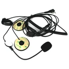 Гарнитура для мотоциклетного шлема 2Pin Mini-PTT K-Head, микрофон для рации Kenwood Baofeng Retevis радиоприемник TYT