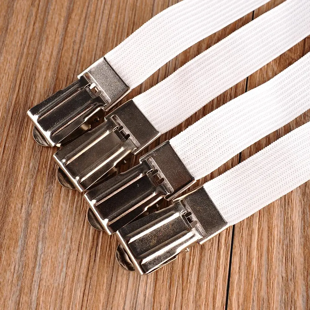 4pcs/Set Bed Sheet Grippers Useful Multipurpose Fasteners Elastic Holder Clip Iron Clamp Nylon String Clips | Дом и сад