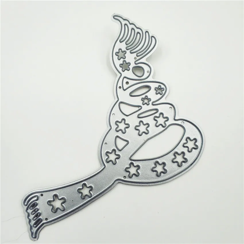 Металлический трафарет Craft шарф со снежинками из углеродной стали для тиснения