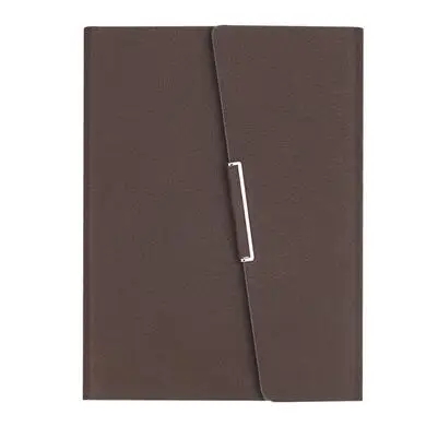 Brown Бесплатный Логотип, заказной блокнот из искусственной кожи А5, дневник с отрывными листами, винтажный спиральный блокнот для записей, ежедневник, офисные кожаные кольца, подарок для руководителя - Цвет: Brown