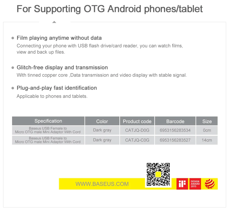 Baseus OTG Micro USB Кабель-адаптер для USB Женский для Xiaomi Redmi Note 5 samsung S6 Tablet PC Android USB 2,0 Соединительный адаптер