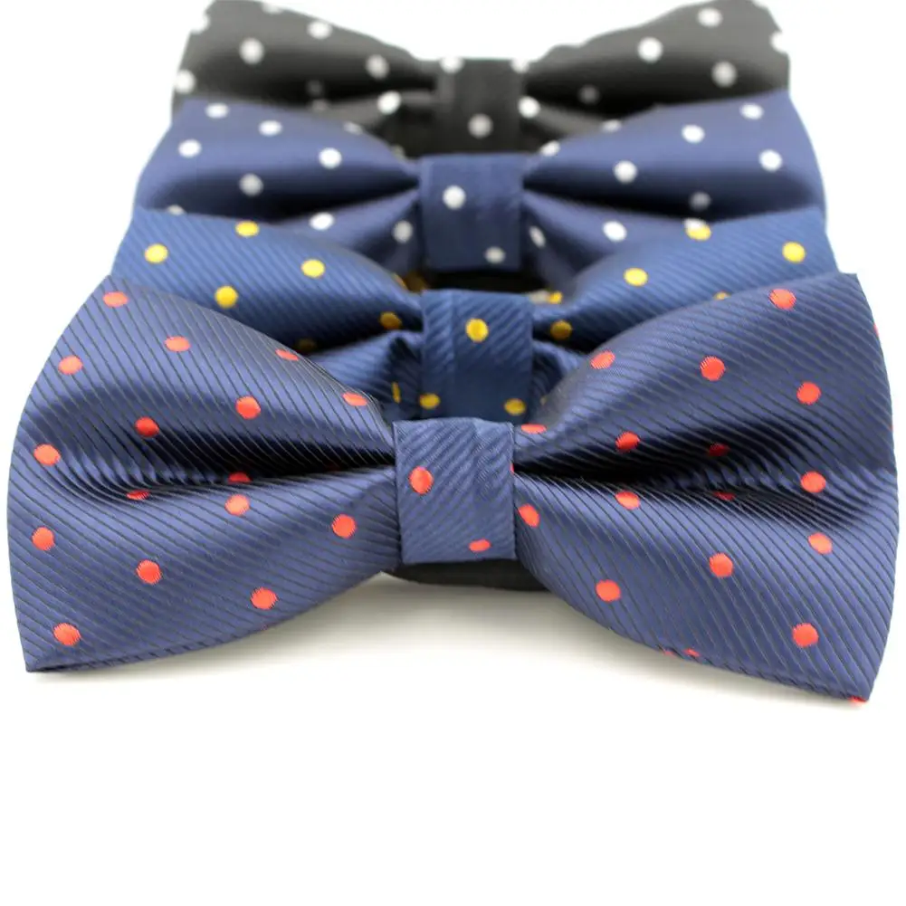 

VEEKTIE Fashion Brand Bowtie Polka Dots Bow ties for Men Butterfly Wedding Tuxedo Wedding Party Casual Form Suit Accessories
