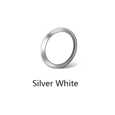 Silver White Главная Кнопка Наклейка Поддержка протектор отпечатков пальцев разблокировка сенсорная клавиша ID клавиатура крышка для IPhone 8 7 6 6S Plus 5 S 5 SE для iPad - Цвет: Silver White