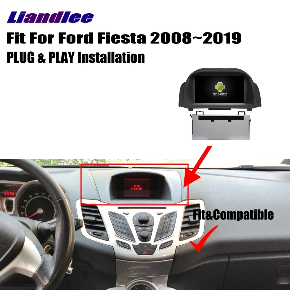Liandlee для Ford Fiesta 2008~ Android автомобильный Радио CD DVD плеер gps Navi навигация карты камера OBD ТВ HD экран мультимедиа
