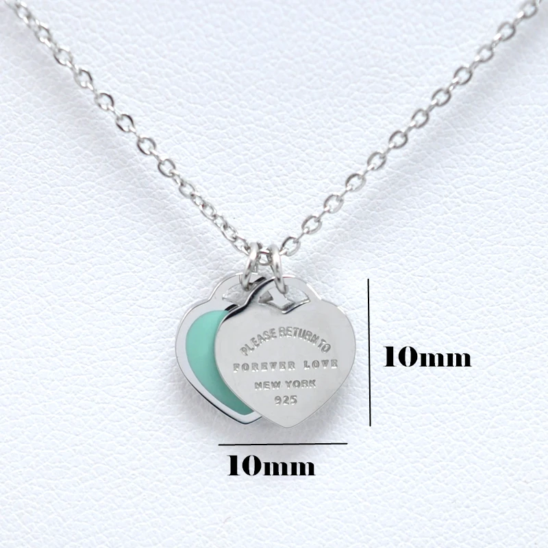 FYSAFA зеленый/розовый навсегда подвеска в форме букв &quotLOVE&quot колье эмали люкс