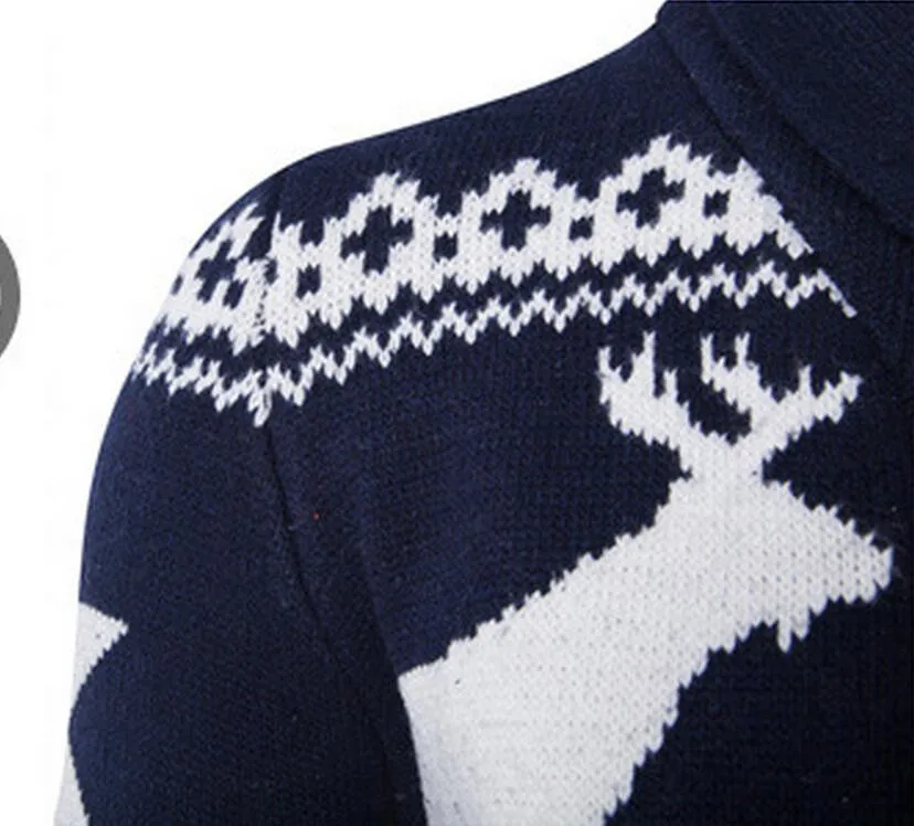 Новый модный Рождественский кашемировый свитер мужской зимний Кардиган