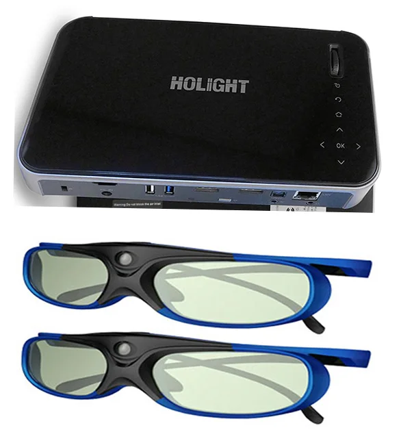Holight 27M XGIMI Z3 Full HD портативный DLP Мини проектор 3D проектор LED tv проектор Встроенный аккумулятор wifi Android 4,4 Bluetooth - Цвет: add 2pcs 3Dglasses