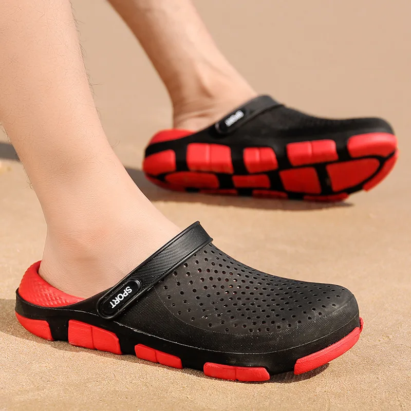 Летние дышащие мужские сандалии Повседневная обувь из мягкой кожи удобные