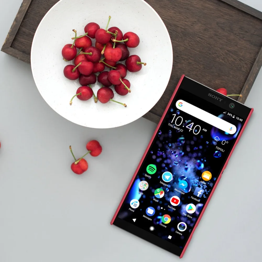 Матовый чехол NILLKIN для sony Xperia XA2 Plus с держателем для телефона+ розничная посылка