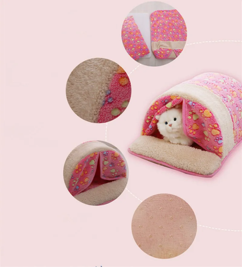 Лидер продаж пэт продукты теплый мягкий домик для кошки спальный мешок домашних