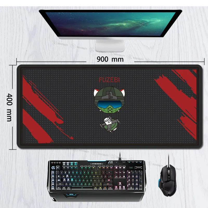900*400 Rainbow Six Siege FUZE ECHO JAGER MIRA DOKKA игровой коврик для мыши xxl большой 900x400 мм Резиновый геймер xl Коврик Для Мыши Компьютерный коврик