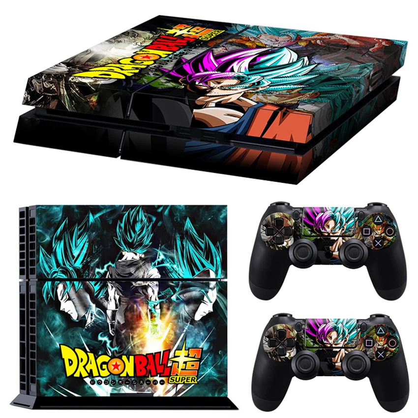 6 стилей Dragon Ball Super Son Gogu виниловая Обложка Наклейка PS4 кожа для sony playstation 4 консоль и 2 контроллера Защитная Наклейка