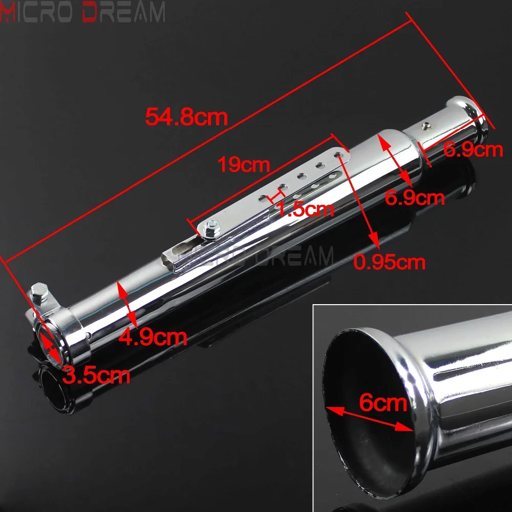 Выхлопные трубы для мотоцикла Tumpet глушитель выхлопная труба в виде тюльпана