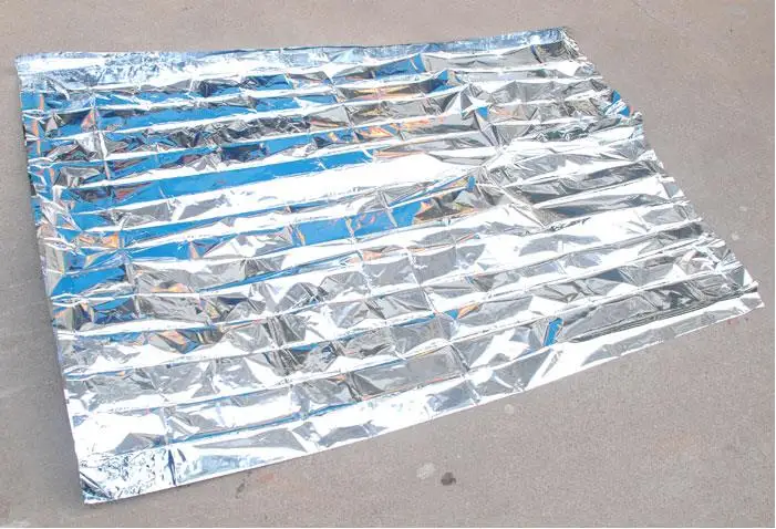 200 Piece Emergency Thermal Blanket Rescue Survival Mat Foil Space First Aid Tools | Дом и сад