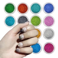 12 color starry holographic laser glitter dust nail powder holo sequins manicure nail art diy sparkles decor