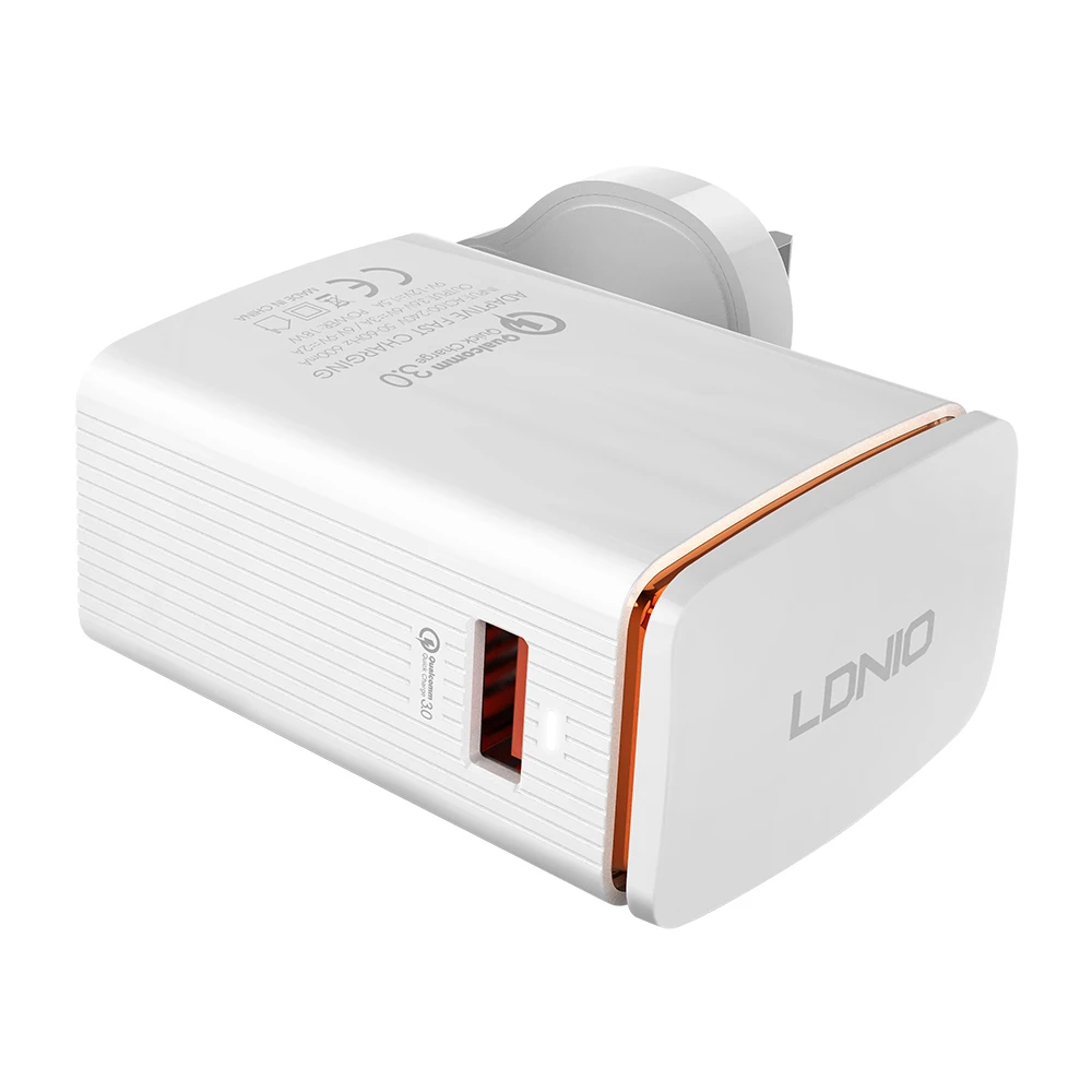 LDNIO Быстрая зарядка 3 0 зарядное устройство для мобильного телефона 1 USB порт ЕС