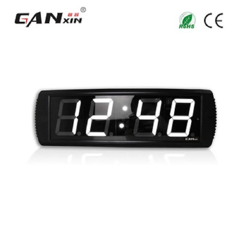[Ganxin] белый цвет дешевые индивидуальные светодиодные настенные часы обратного