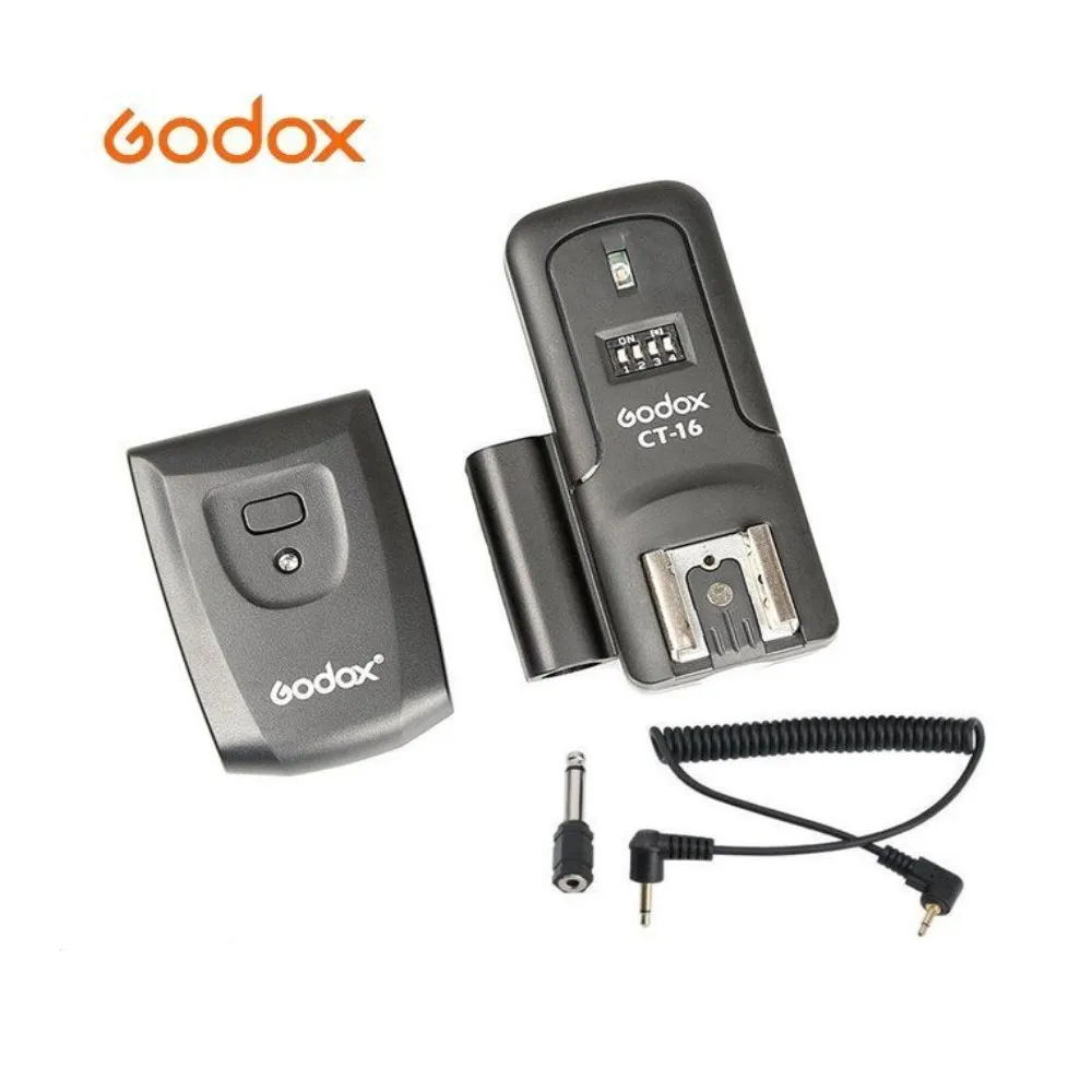 Godox CT-16 16 каналов беспроводной Радио вспышка триггер передатчик+ приемник набор для Canon Nikon Pentax Studio Flash