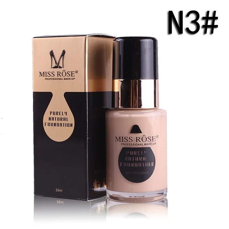 MISS ROSE 30MLGlass Bottle Foundation Repair Nourishing Concealer Foundation