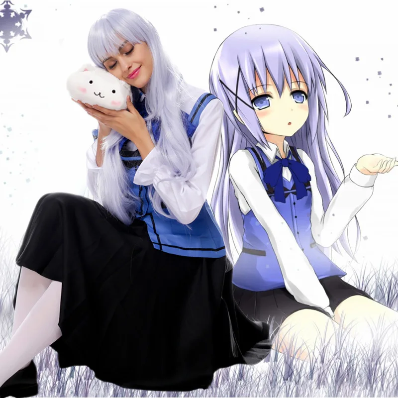 Костюм для косплея из японского аниме Is The Order A Rabbit House|cosplay costume|maid uniformmaid clothes |