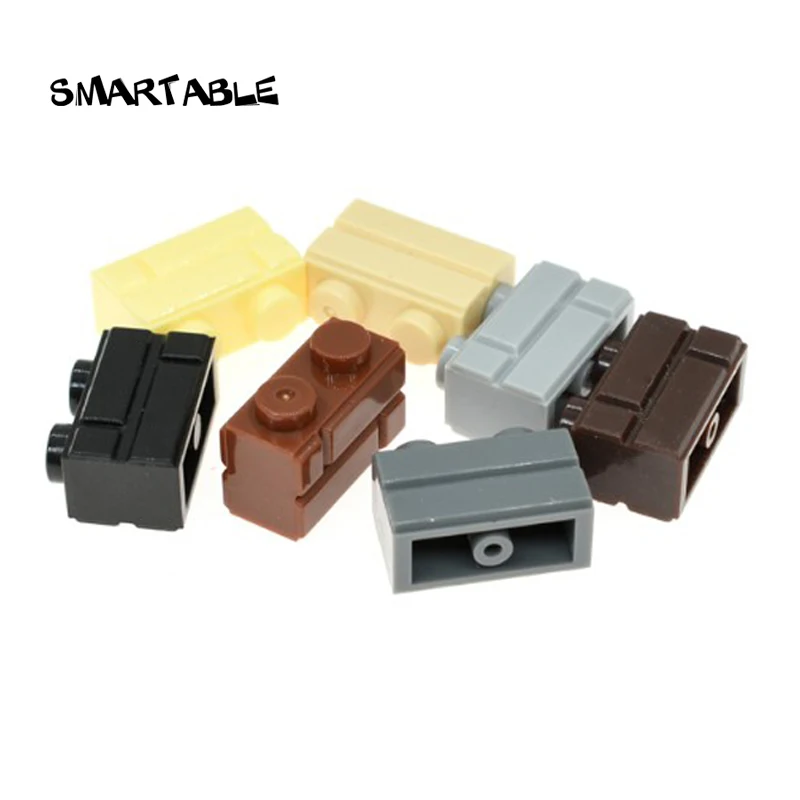 Кубики Smartable 1x2 с профилем кирпичной кладки для стен детали MOC игрушки детей