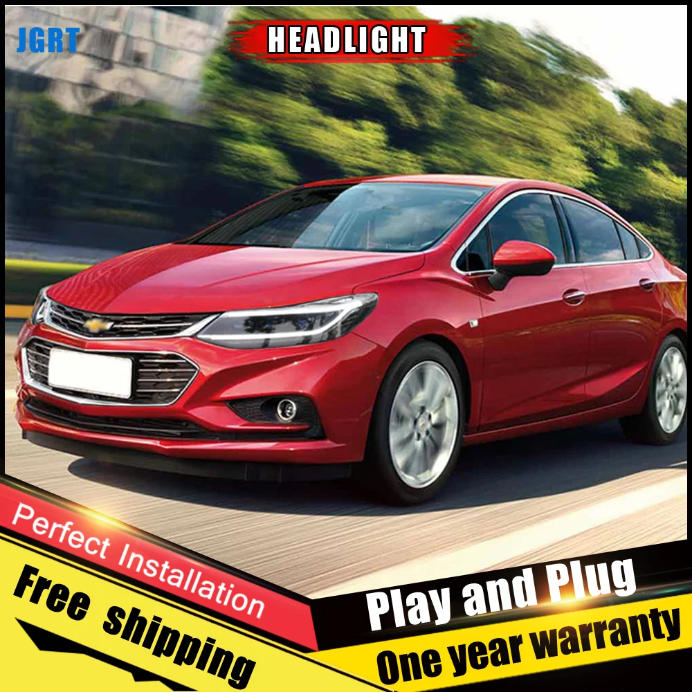 2 шт. автомобиль Стиль светодиодный фары для Chevrolet Cruze 2018 автобусная головная