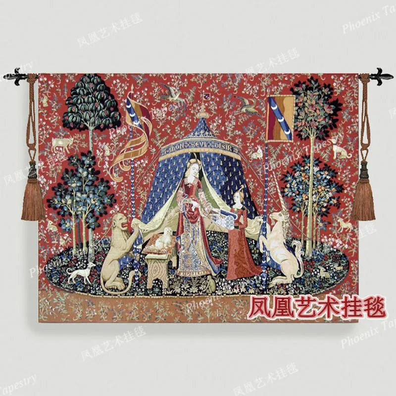 Благородный женский настенный гобелен из Бельгии 68X83 см платье для женщин