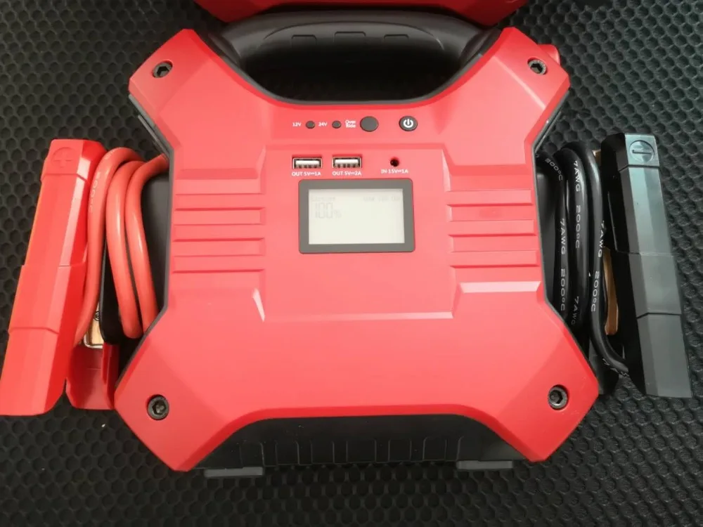 12V 24V Авто Батарея усилитель бак автомобиля скачок стартер Грузовик Heavy Duty стартовый пакет Портативный Мощность Дополнительный внешний аккумулятор с светодиодный фонарик SOS