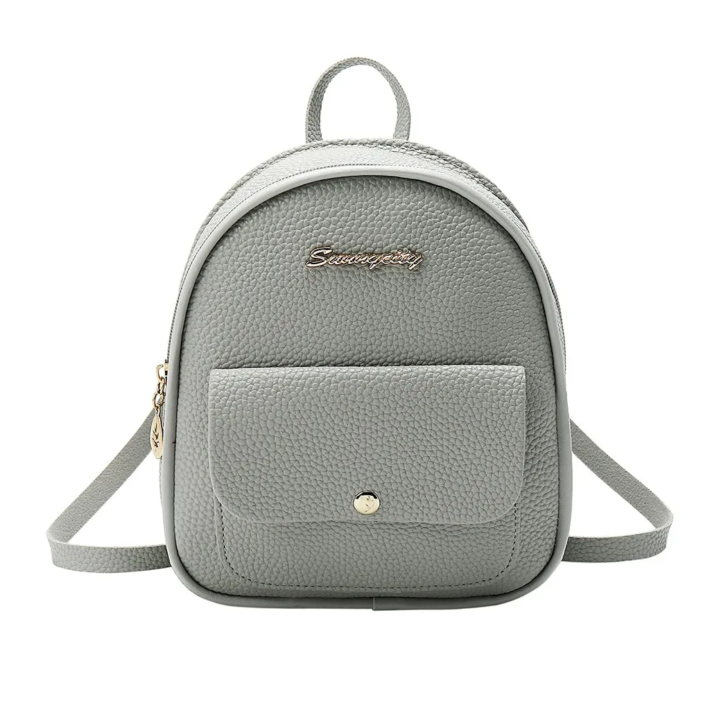 2019 Новое поступление Для женщин плечи однотонная маленькая Рюкзак Кошелек с