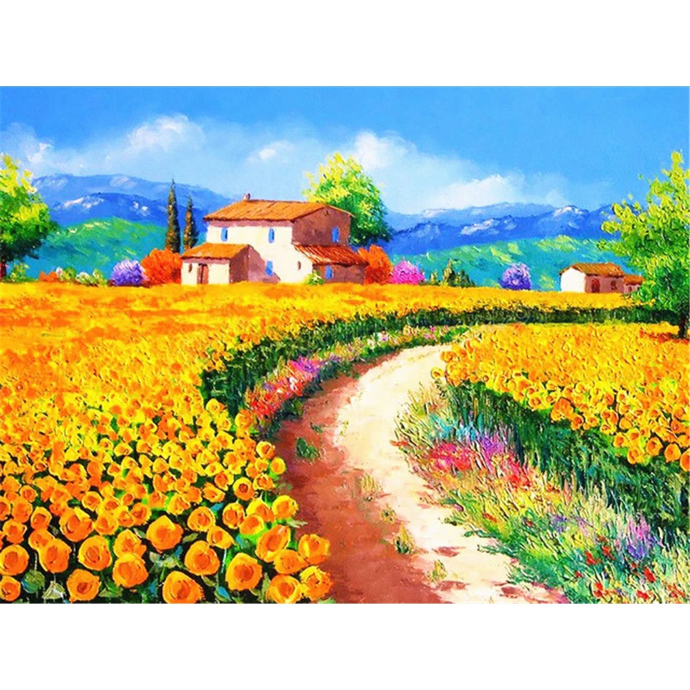 5d алмазная картина деревенский пейзаж Вышивка крестиком алмаз вышивка