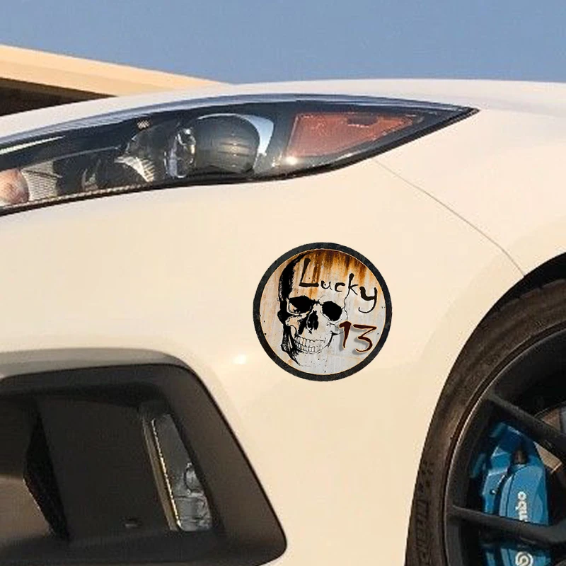 EARLFAMILY 13 см x Стайлинг автомобиля 3D наклейка на удачу Череп Скелет Крыса Стержень