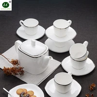 bone china tableware dinnerware sets drinkware set mug kettle white silver