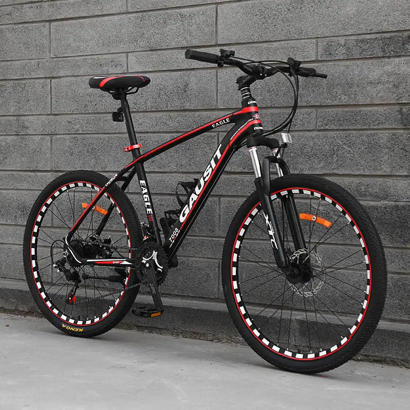 black red Алюминий сплав рама 26 дюймов колеса 24/27/30 Скорость гидравлические дисковые тормоза горный велосипед спортивный для езды на открытом воздухе велосипед MTB велосипеда - Цвет: black red