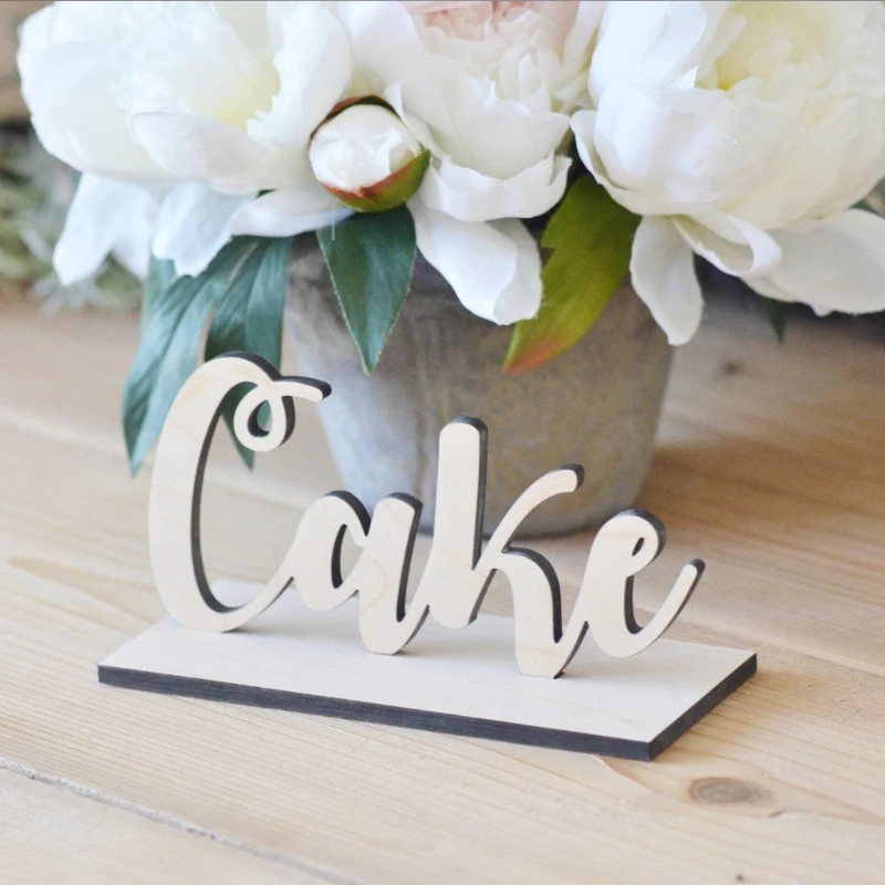 1 шт. Новый Романтический деревенский деревянный знак DIY Свадебный декор для