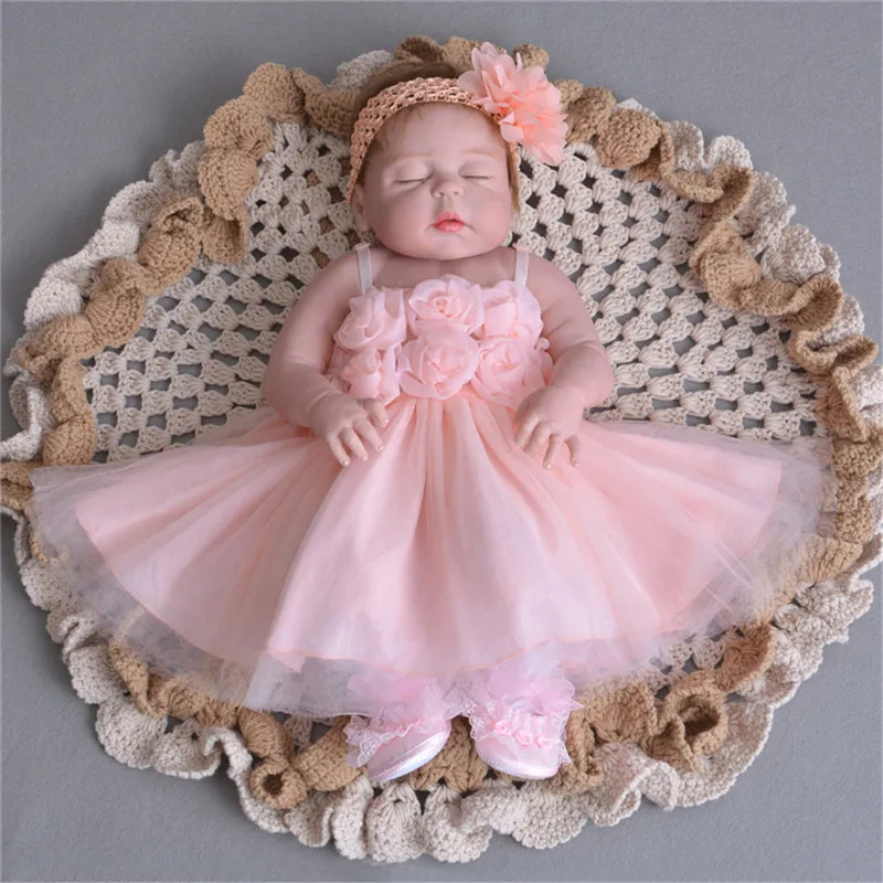 

Кукла реборн силиконовая, Реалистичная Детская кукла-младенец, игрушка для детей, подарок ручной работы для сна, Милая принцесса, 23 дюйма