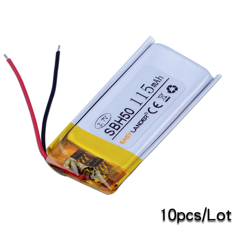 Easylander replacement 10pcs/Lot 3.7V 115mAh Li-Polymer Li-ion Battery For SONY SBH50 bluetooth headset | Электроника