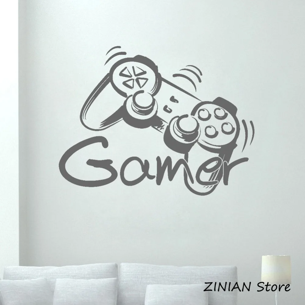 Игровой контроллер геймерская версия настенные наклейки в виде зоны игры