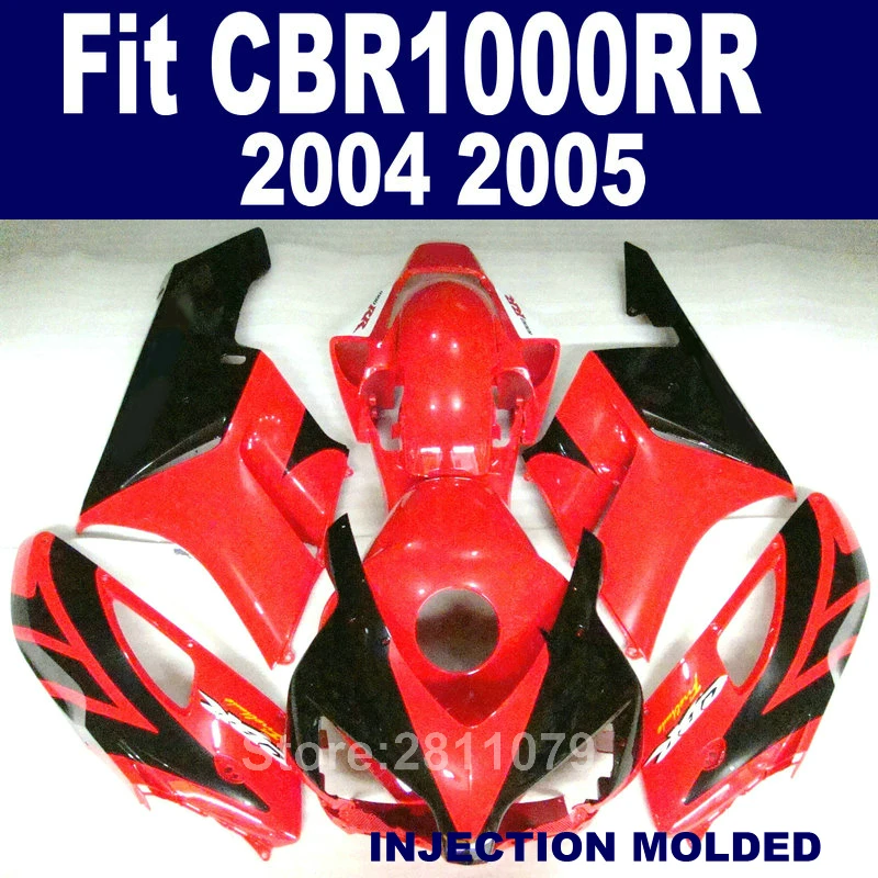 OEM Высокое качество Топ продажа обтекатель комплект для Honda CBR1000RR 04 05 красный